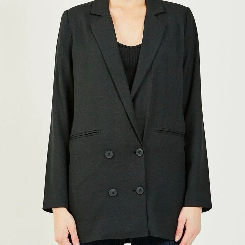 Women’s JUST FEMALE Benita‎ Blazer Black Size Small S Style 12030 - Picture 3 of 10